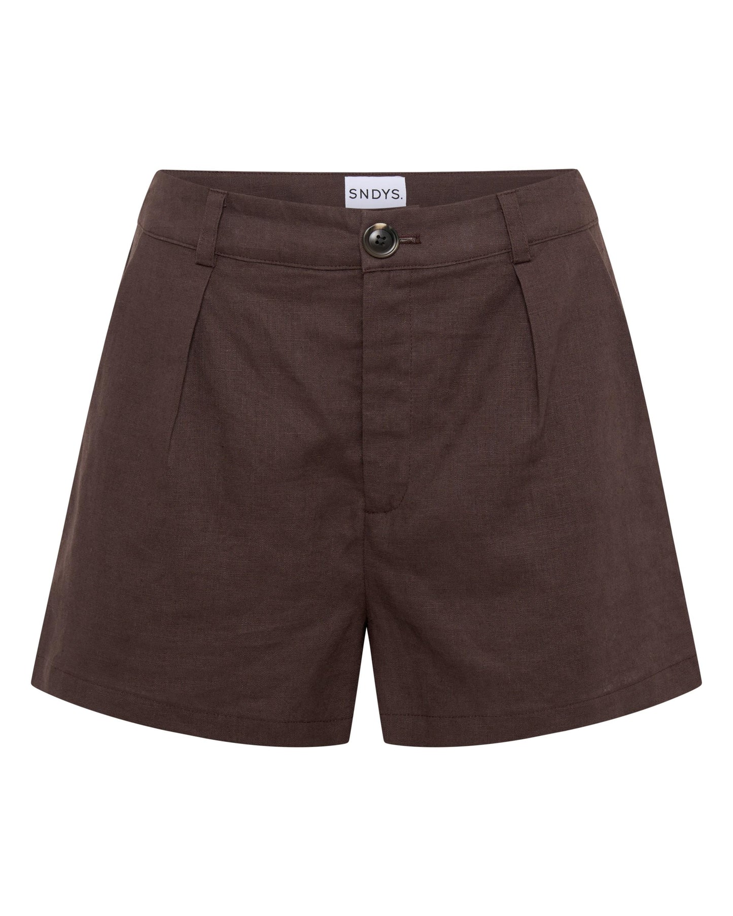 Hale Linen Short - Chocolate