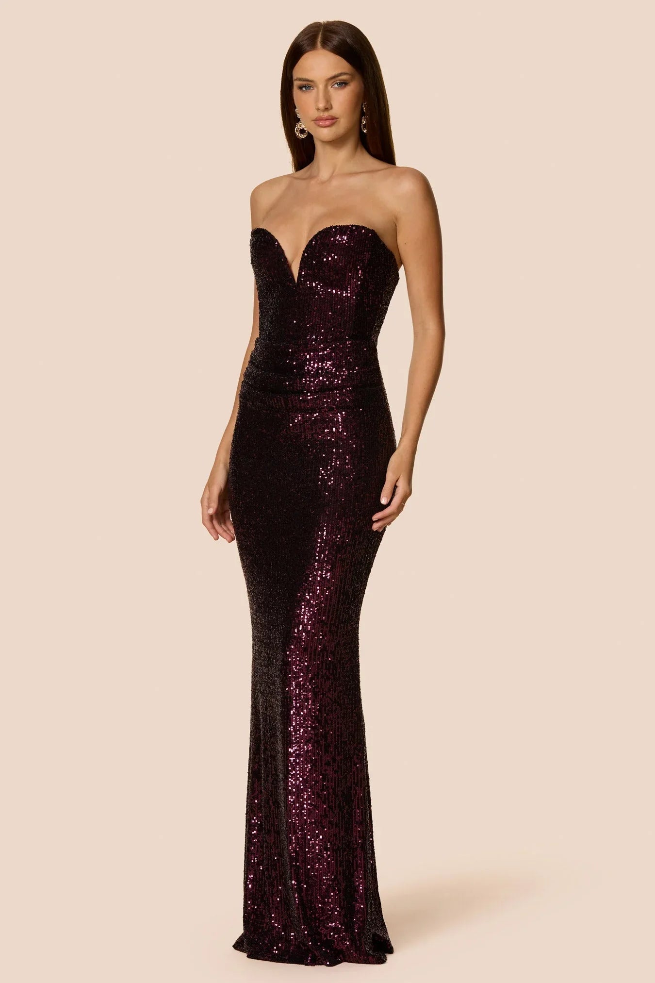 Nookie Dante Maxi Dress - Boysenberry