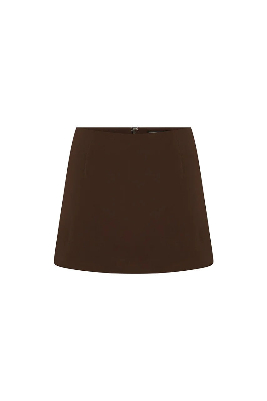Vieno Mini Skort - Bitter Chocolate