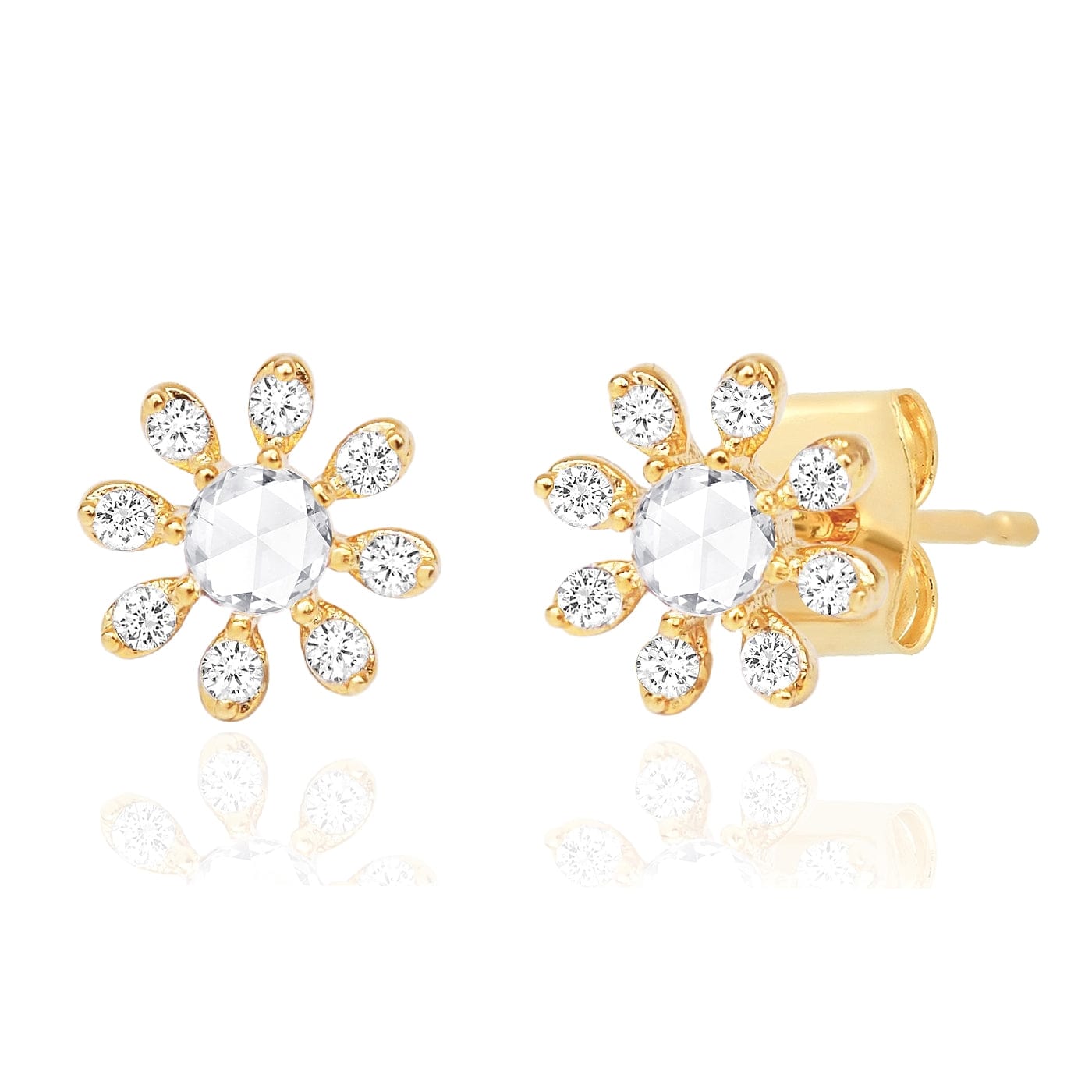 Daisy CZ Stud Earrings