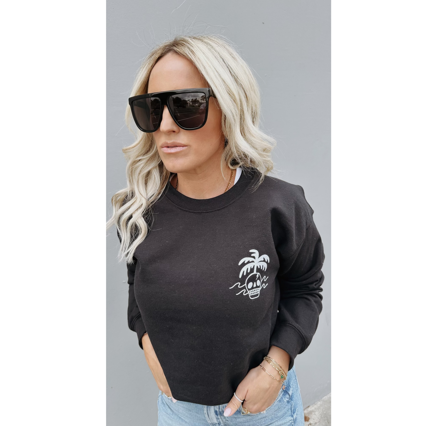 No Bad Vibes Crew Fleece