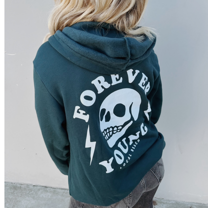 Forever Young Hooded Zip Sweatshirt