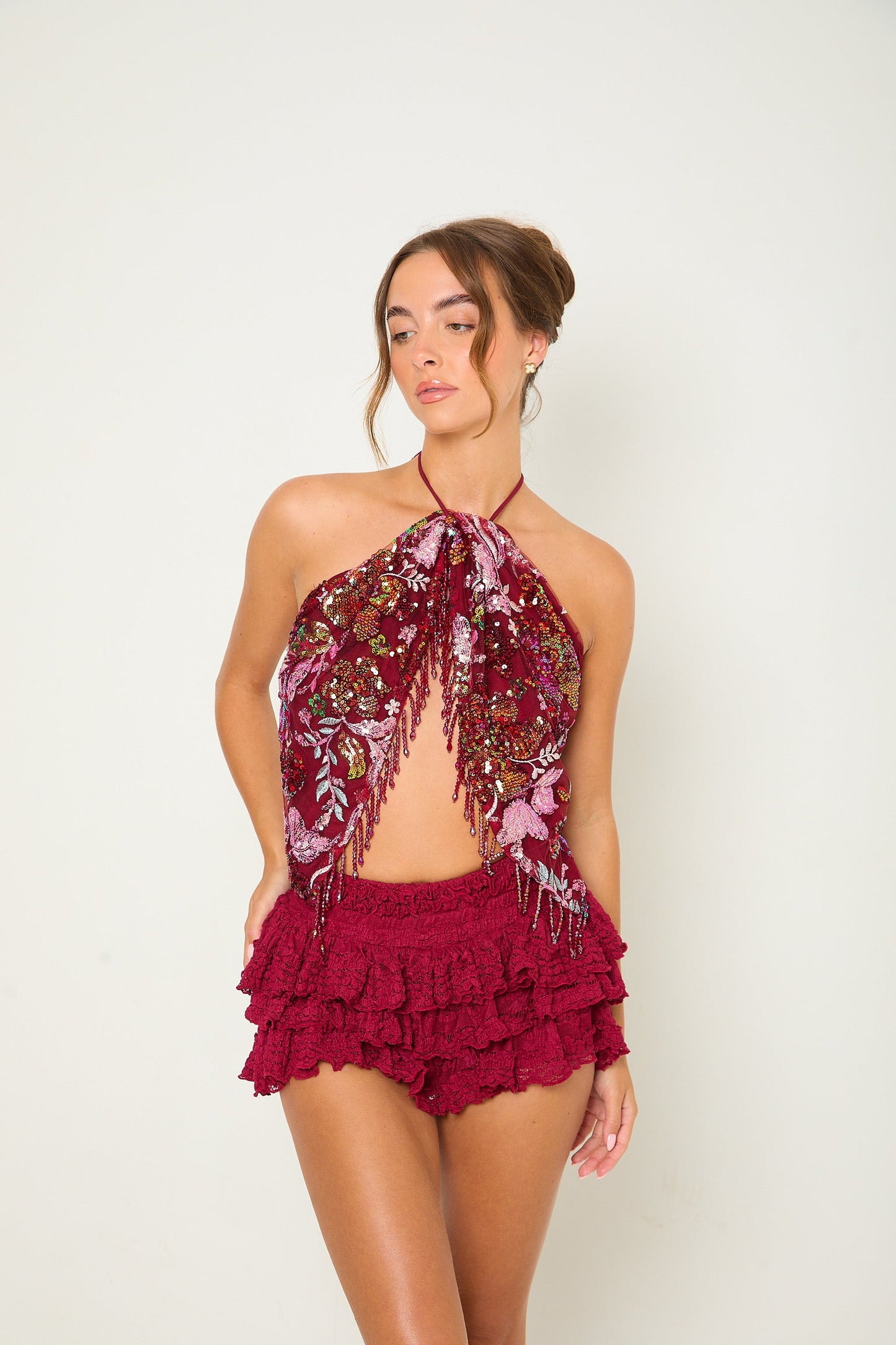 Darcy Multiway Skirt/Top | Burgundy