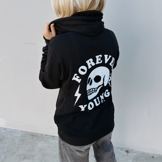 Forever Young Hooded Zip Sweatshirt