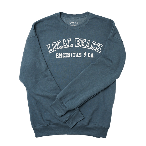 Local Beach Blue Crew Fleece