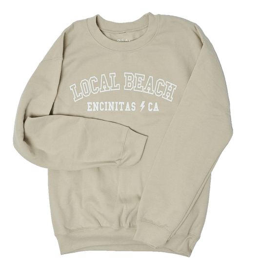Local Beach Khaki Crew Fleece