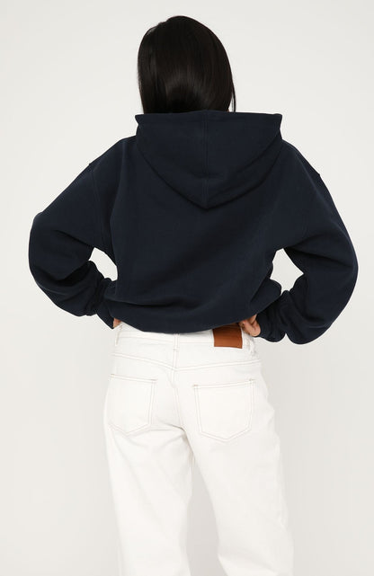 No Matter What Happens Oversized Hoodie Navy