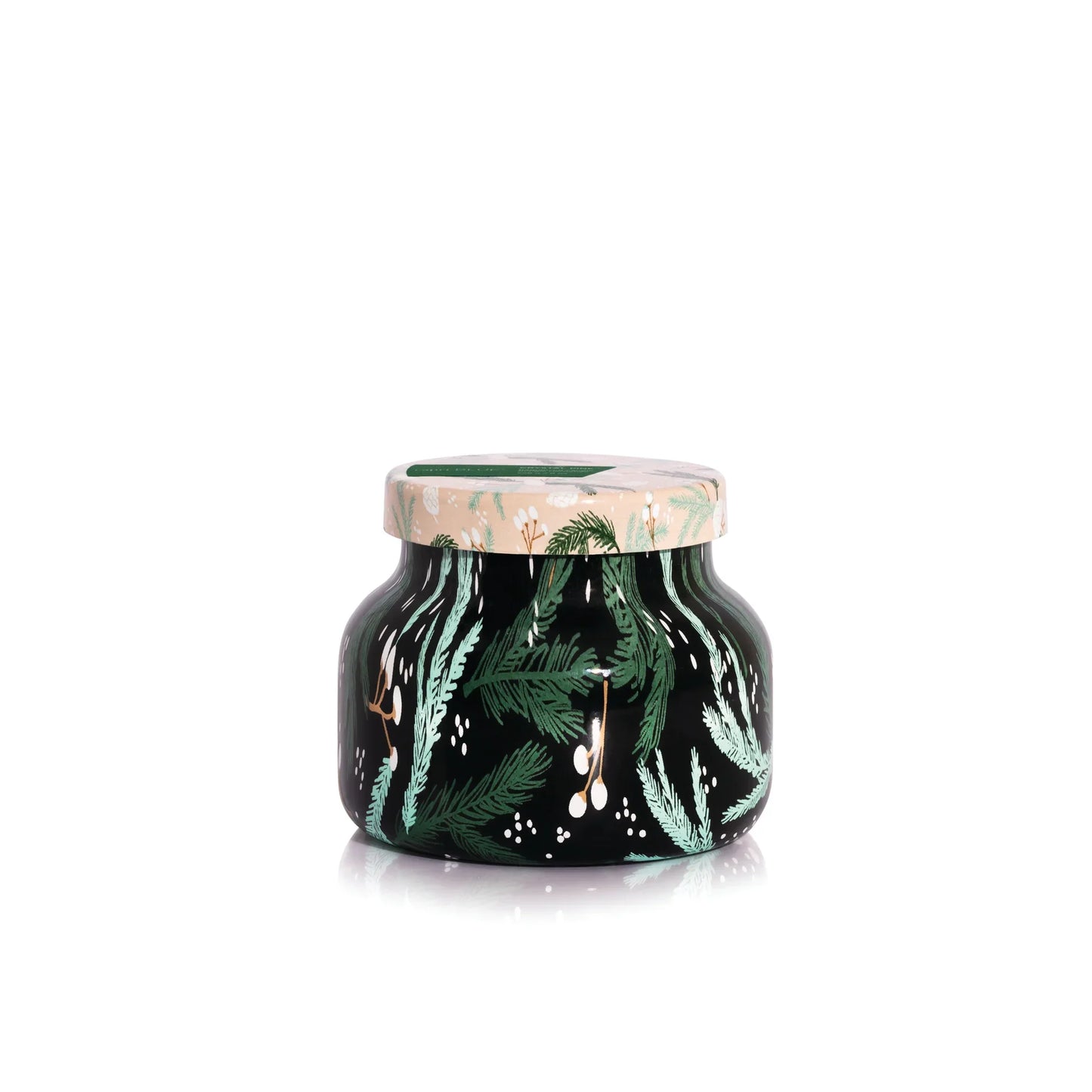 CAPRI BLUE - Crystal Pine Holiday Pattern Play Petite Candle, 8 oz