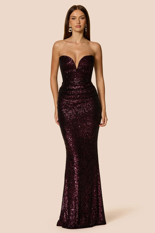 Nookie Dante Maxi Dress - Boysenberry