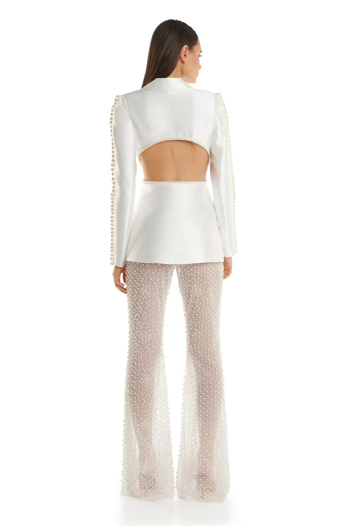 Denise Beaded Pants - Pearl