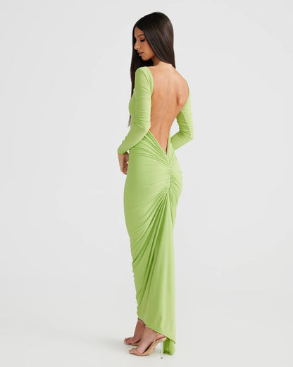 Camila Dress - Lime
