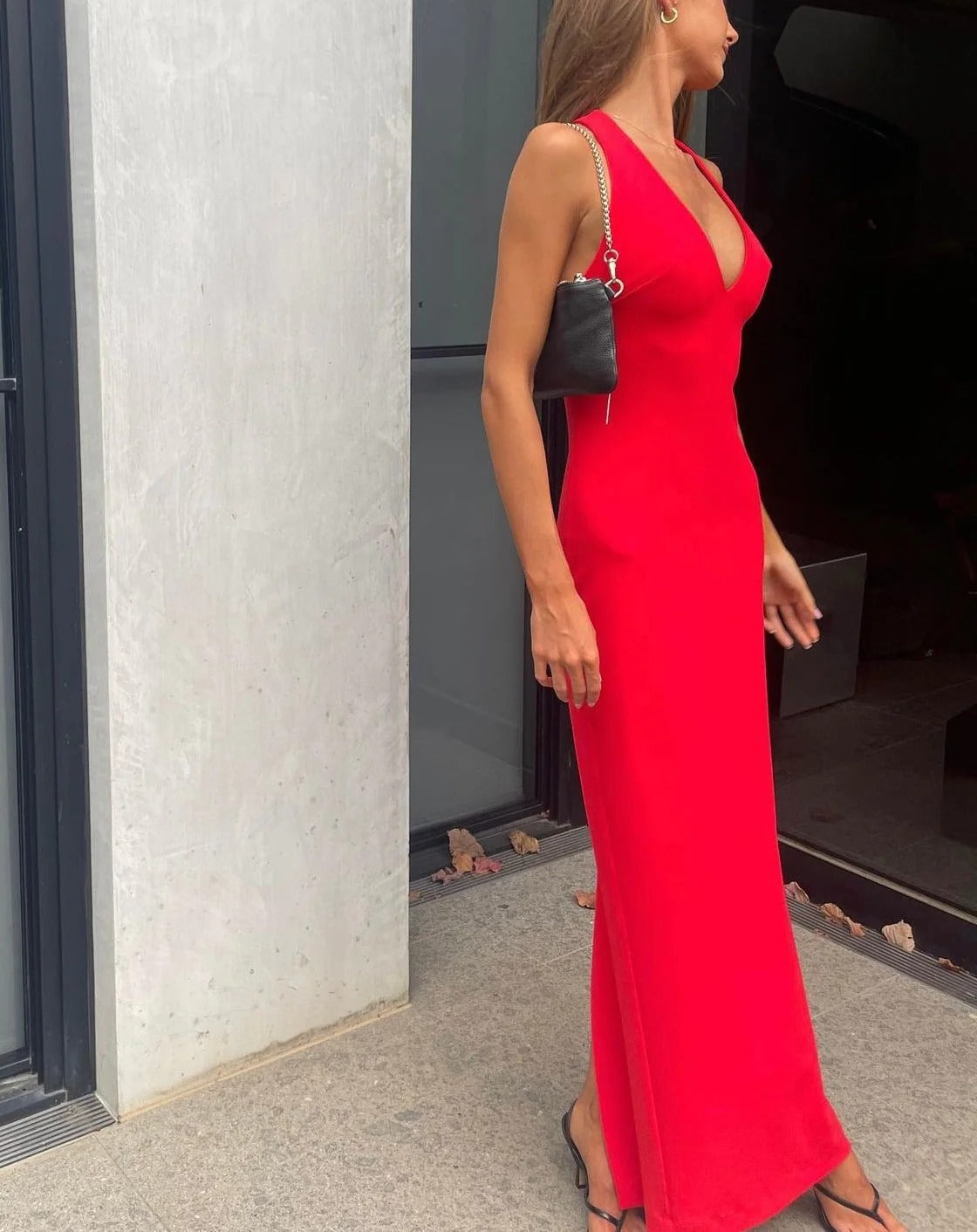 Eiza Gown - Cherry Red
