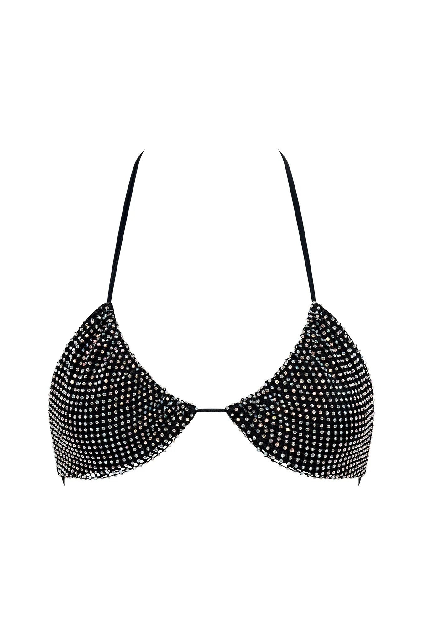 Nookie Rhinestone Rodeo Tri - Black