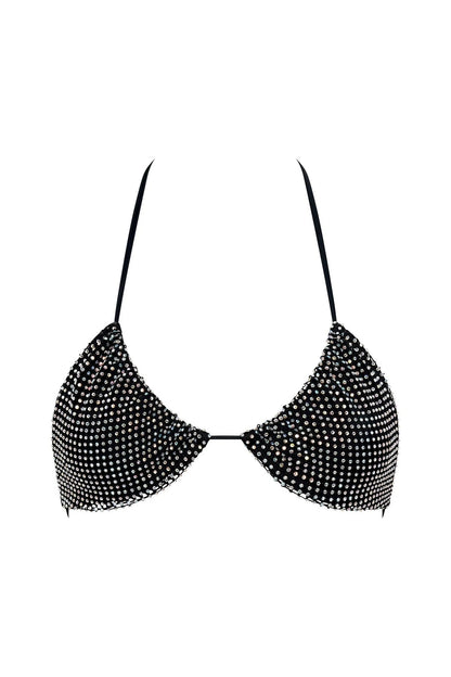 Nookie Rhinestone Rodeo Tri - Black