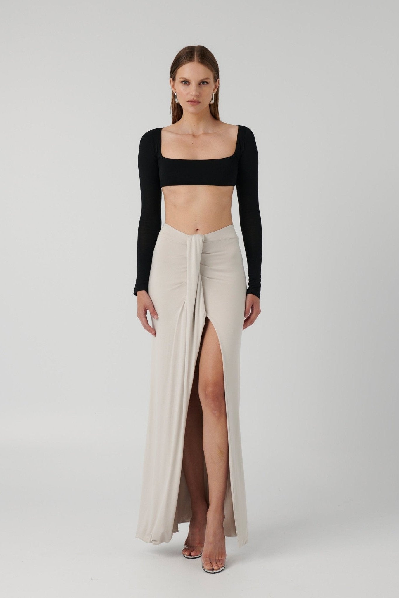 Gillian Maxi Skirt - Oyster