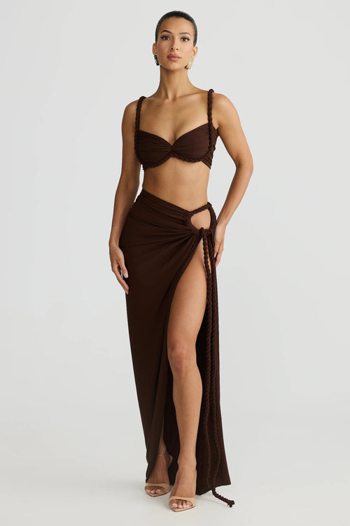 Saira Skirt - Espresso Brown