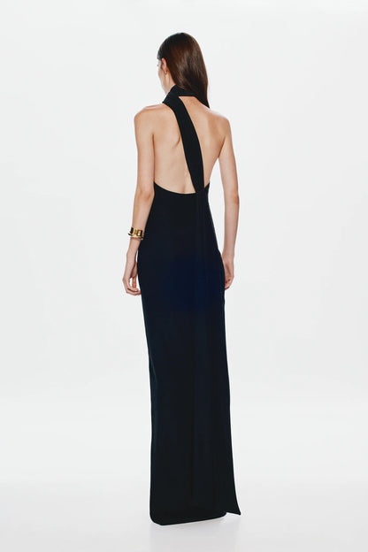 Misha Nicolette Jersey Maxi Dress - Black