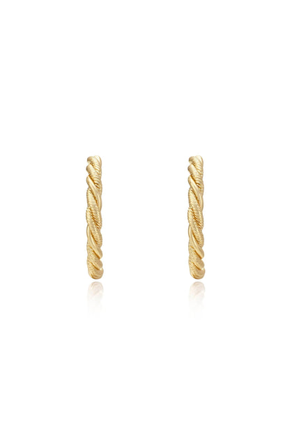 Spun Strands Hoop Earrings