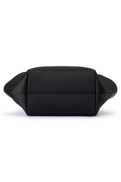 Karina Satin Clutch - Black