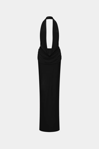 Misha Vanessa Jersey Maxi Dress - Black