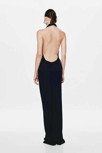 Misha Vanessa Jersey Maxi Dress - Black