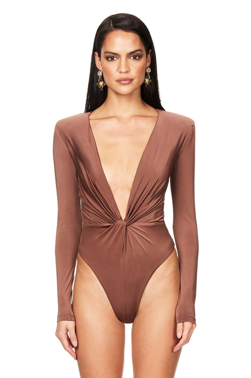 Nookie Legacy Bodysuit - Cognac