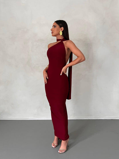 Leoni Dress - Wine