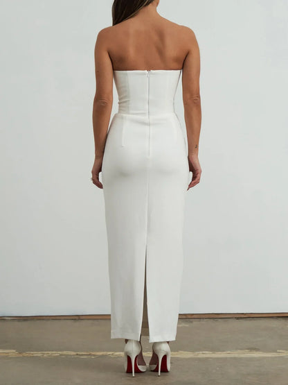 Luci Midi Dress - White