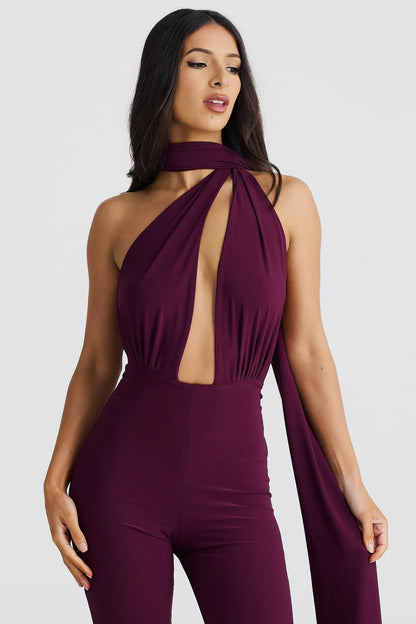 Vera Multi-Way Jumpsuit - Mulberry
