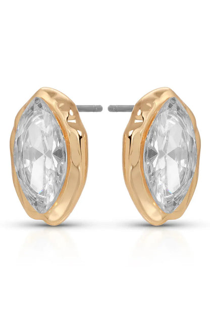 Crystal Luxe Mini Studs - Clear