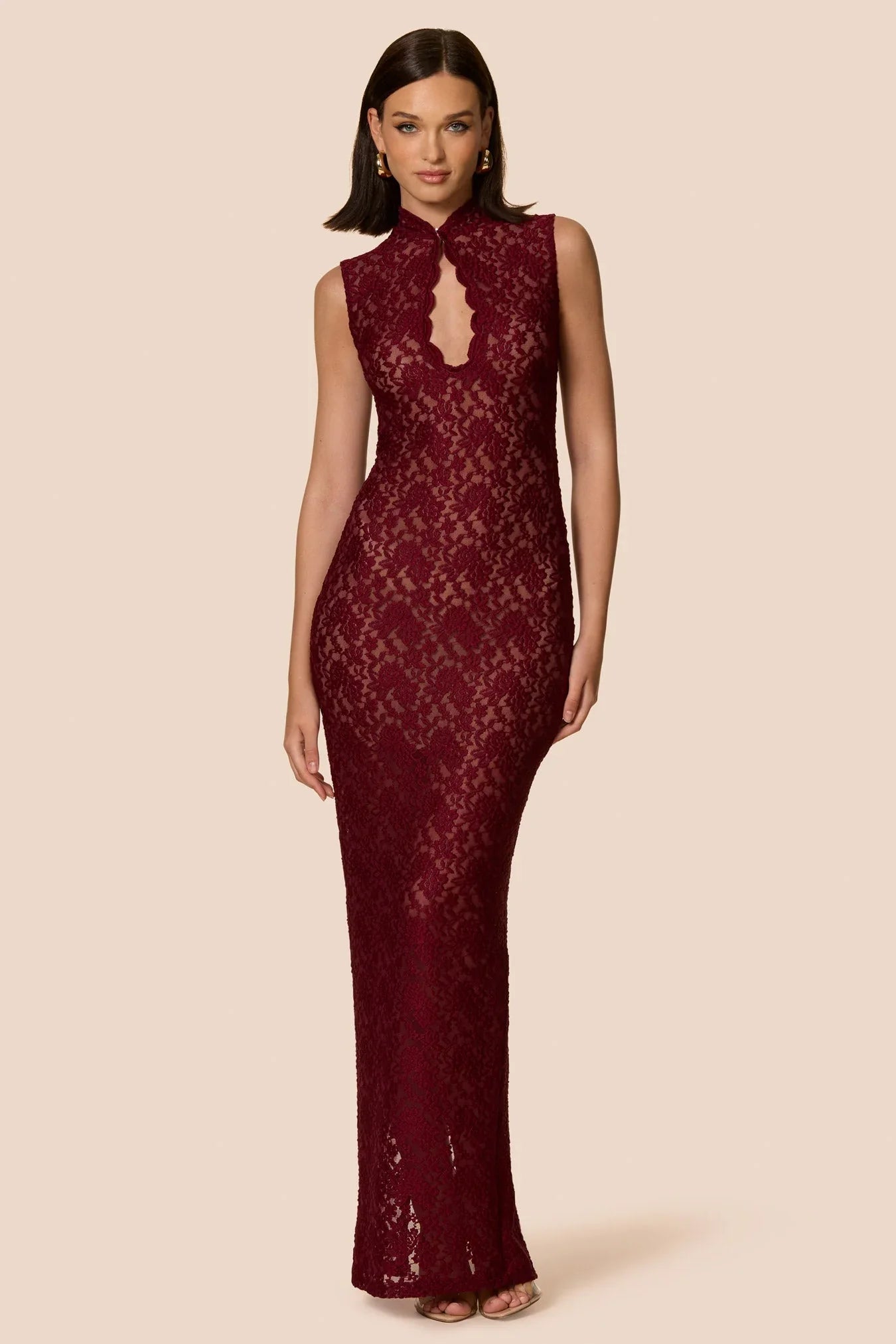 Nookie Mystique Maxi Dress - Wine