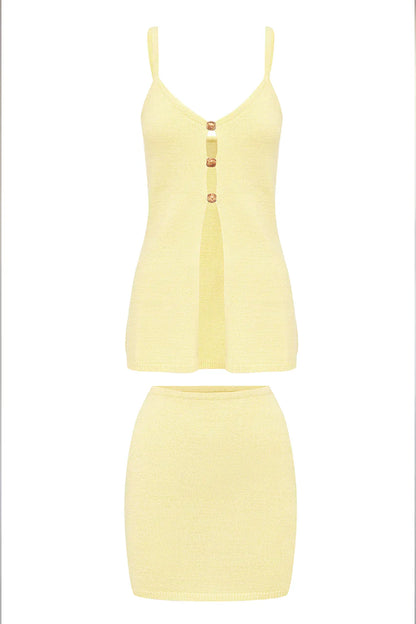 Norma Low Rise Skirt - Butter