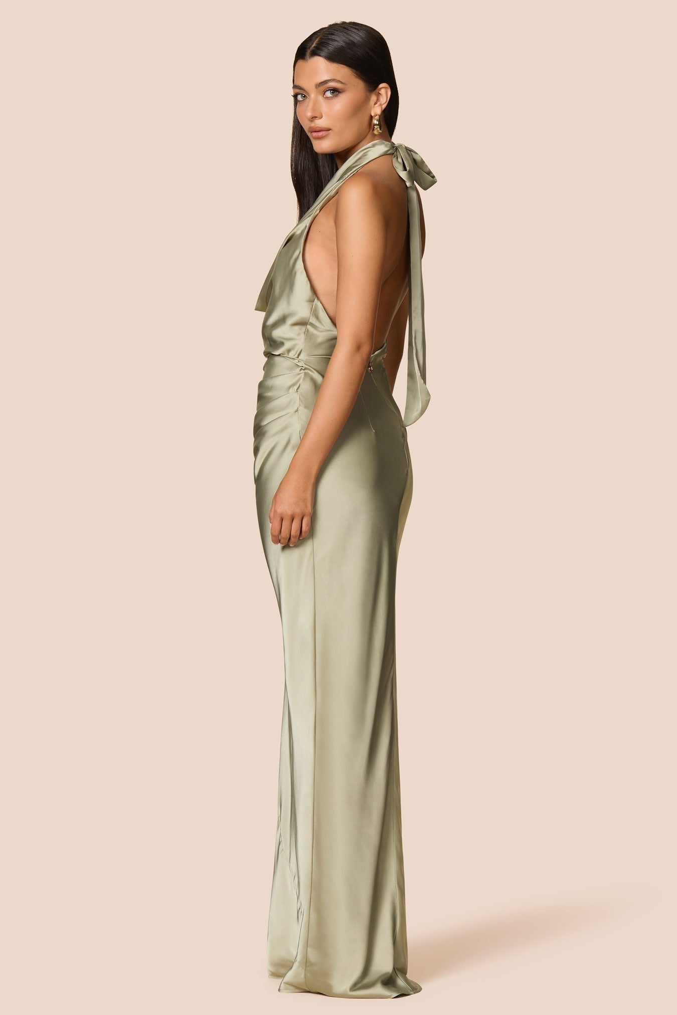 Nookie Penelope Drape Gown -  Thyme