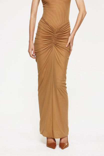 Pilar Maxi Skirt - Dark Skin