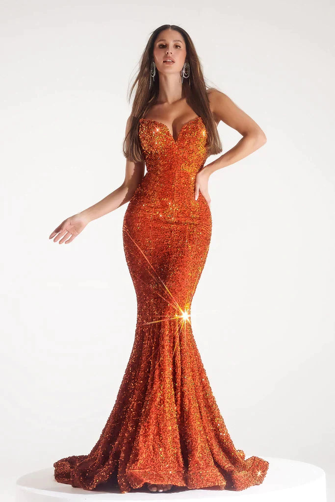 Portia & Scarlett PS21208 Gown - Burnt Orange