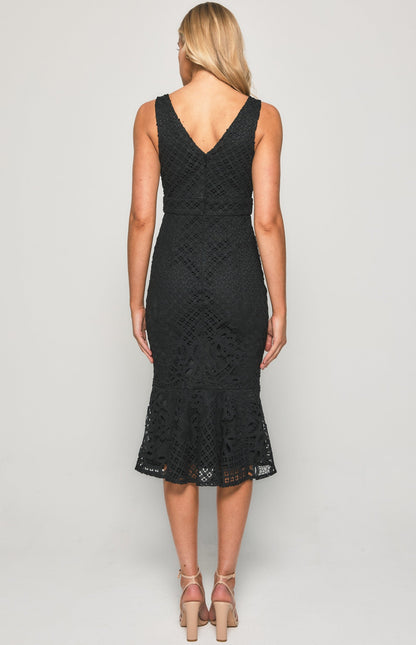 Verena Midi Dress - Black