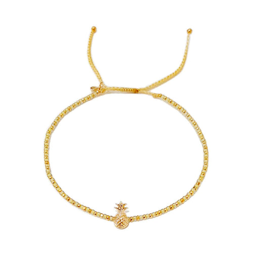 Handmade Bracelet With Pineapple Charm