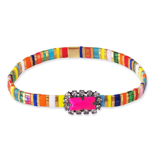 Matte Jewel Tila Bracelet