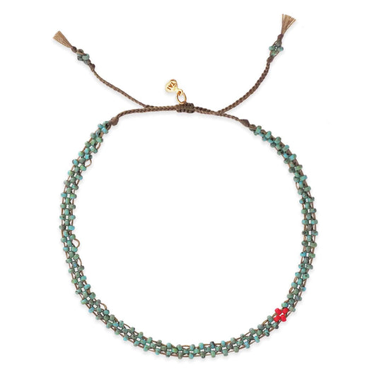 Turquoise Japanese Beaded Bracelet