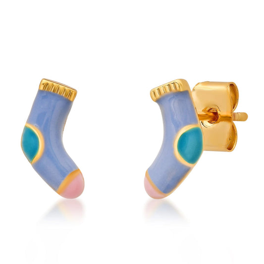 Cozy Sock Enamel Studs