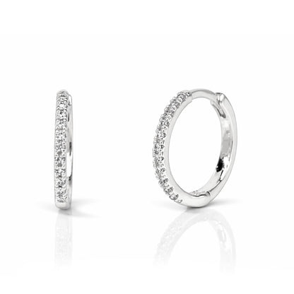 Cubic Zirconia Huggie Earrings
