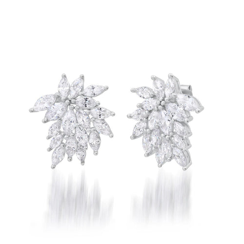 CZ Marquis Spray Earrings