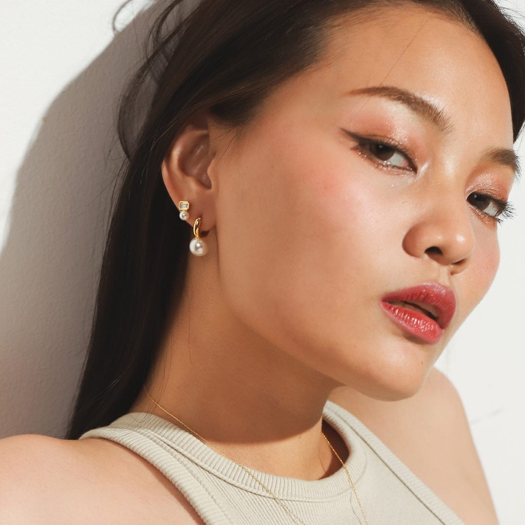 CZ-Pearl Studs