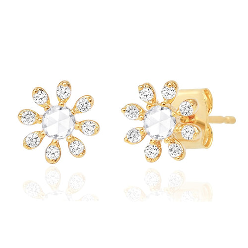 Daisy CZ Stud Earrings