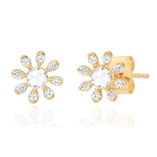 Daisy CZ Stud Earrings
