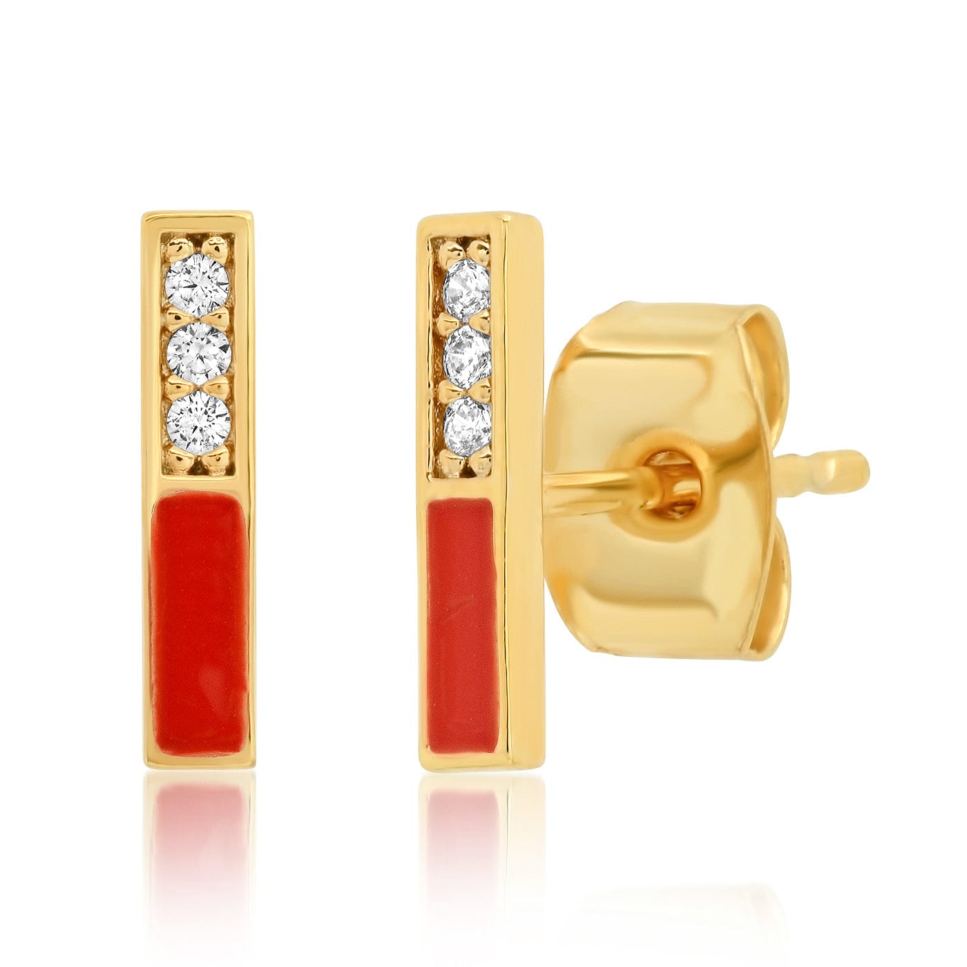 Domino Bars With Cz Studs
