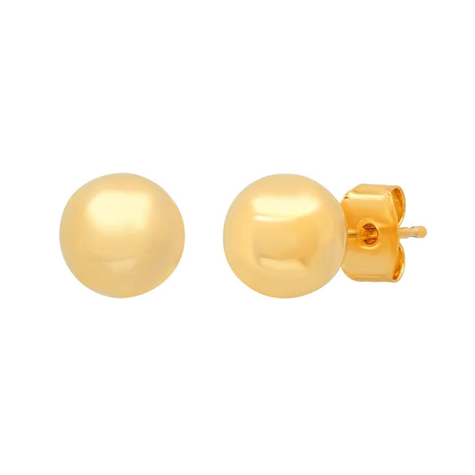 Gold Sphere Studs | 8mm