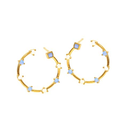Open Opal Hoops