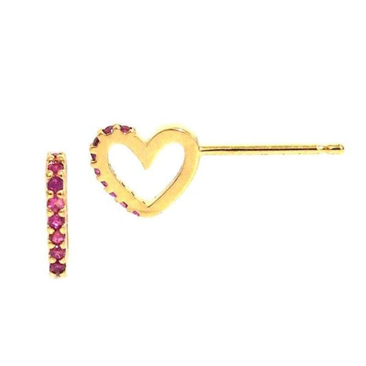 Three Dimensional Heart Studs