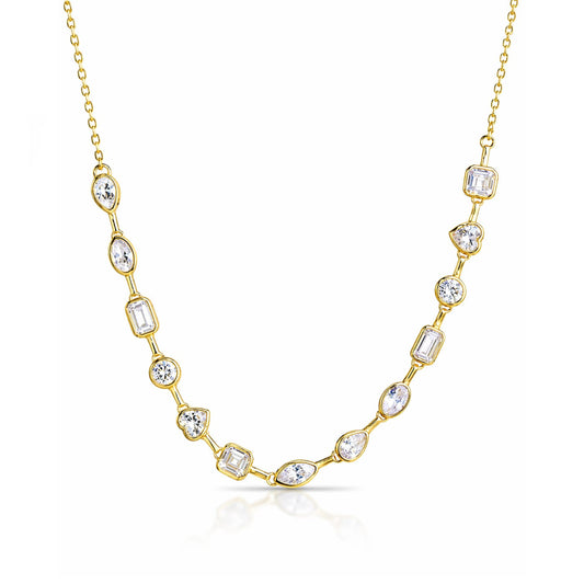 CZ Charm Necklace (4–5.2mm)